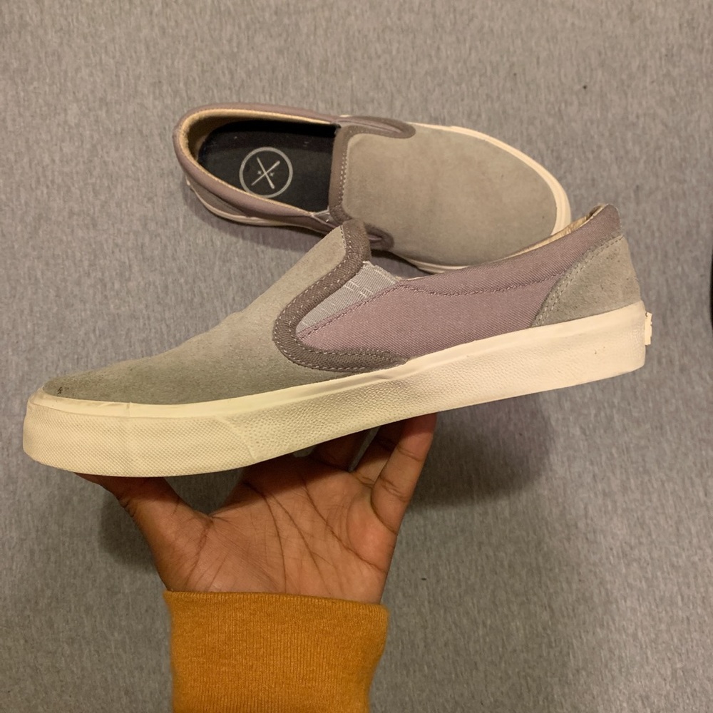 Inkkas suede slip on shoes